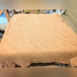 Parachute Organic Cloud Quilted Comforter Marbled Dune Pink Coral Full/Queen